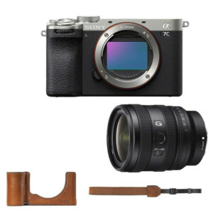 SONY ALPHA 7C II Silver/Noir + FE 24-50 mm f/2,8 G + Étui Smallrig 5015
