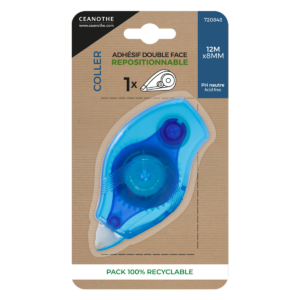 Dérouleur adhésif double-face permanent 12 m