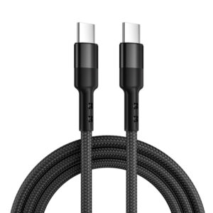 Caruba Câble USB-C vers USB-C 60W 1 Mètre Noir